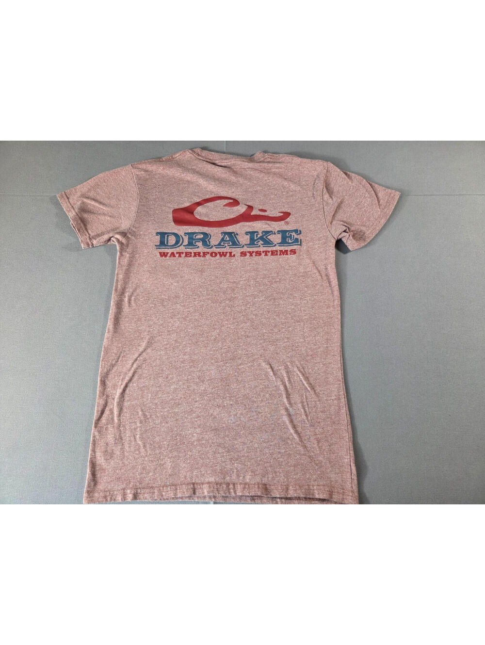 Drake Waterfowl Systems Pocket T Shirt Heather Pink Mens Small